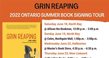 2022 Ontario Summer Book Signing Tour